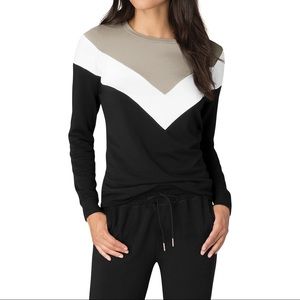 Beyond yoga living easy chevron sweatshirt